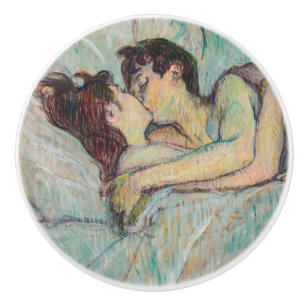 Toulouse-Lautrec - In Bed, The Kiss Ceramic Knob