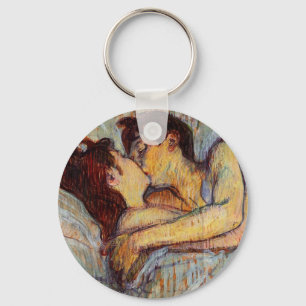 Toulouse-Lautrec In Bed The Kiss Keychain