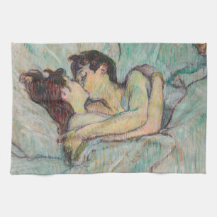 Toulouse-Lautrec - In Bed, The Kiss Kitchen Towel