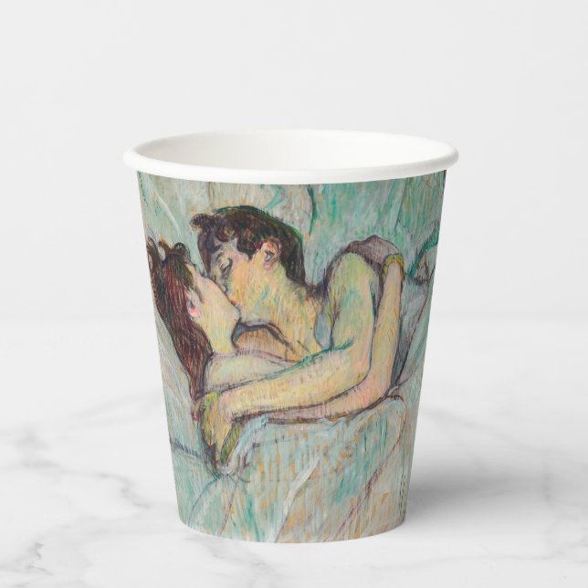 Toulouse-Lautrec - In Bed, The Kiss Paper Cups (Front)