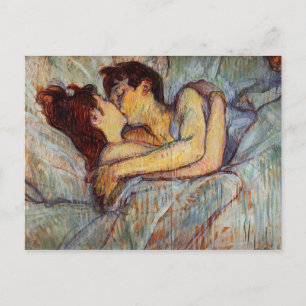 Toulouse-Lautrec In Bed The Kiss Postcard