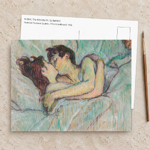Toulouse-Lautrec - In Bed, The Kiss Postcard