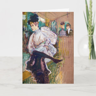 Toulouse-Lautrec - Jane Avril Dancing Card