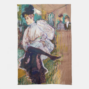 Toulouse-Lautrec - Jane Avril Dancing Kitchen Towel