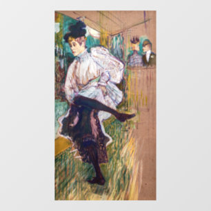 Toulouse-Lautrec - Jane Avril Dancing Window Cling