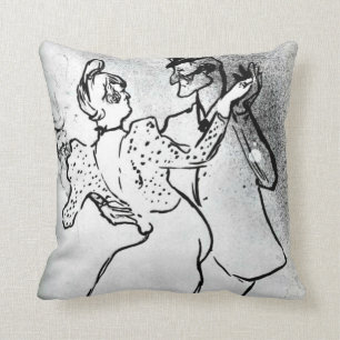 Toulouse-Lautrec: La Goulue and Valentin, Waltz Throw Pillow