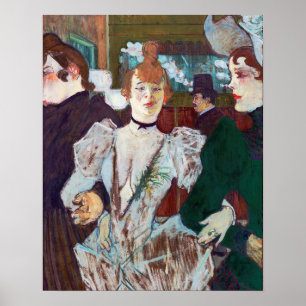Toulouse-Lautrec - La Goulue Arriving at the Rouge Poster