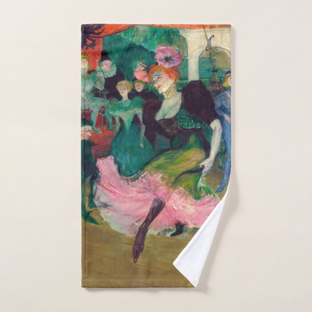 Toulouse-Lautrec - Marcelle Lender, Dancing Bolero Bath Towel Set (Hand Towel)