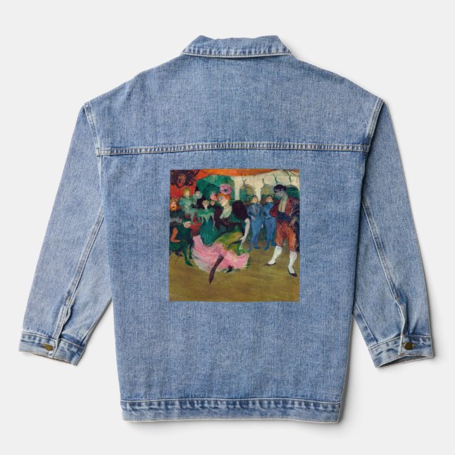 Toulouse-Lautrec - Marcelle Lender, Dancing Bolero Denim Jacket (Back)
