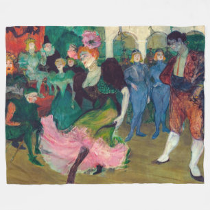 Toulouse-Lautrec - Marcelle Lender, Dancing Bolero Fleece Blanket
