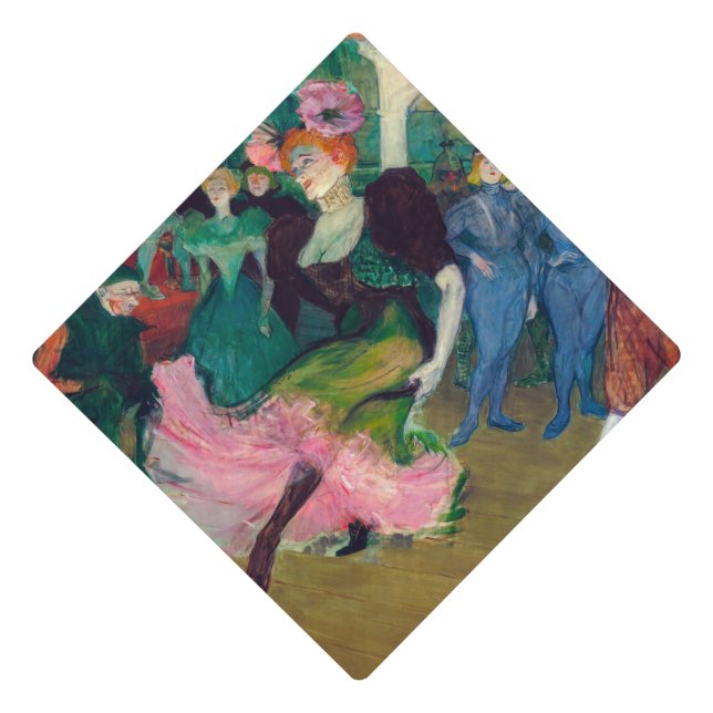 Toulouse-Lautrec - Marcelle Lender, Dancing Bolero Graduation Cap Topper (Front)