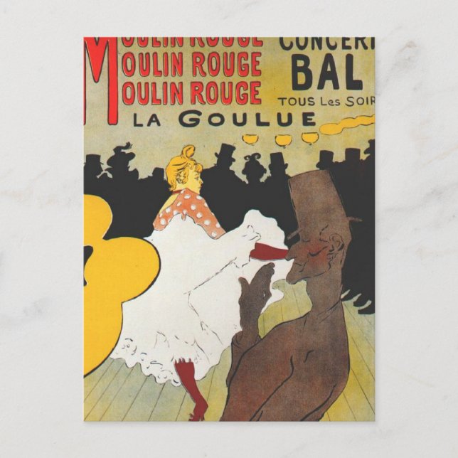 Toulouse Lautrec Poster Art Postcard (Front)