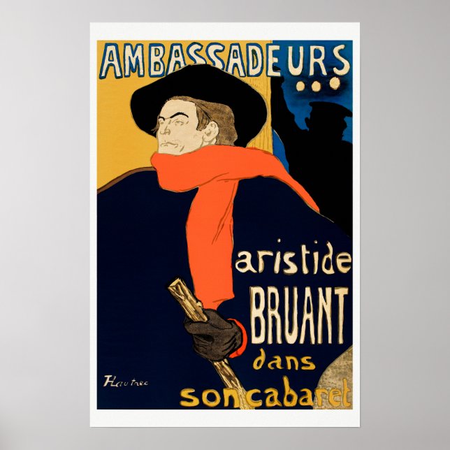 Toulouse-Lautrec | Poster de cabaret emblématique (Devant)