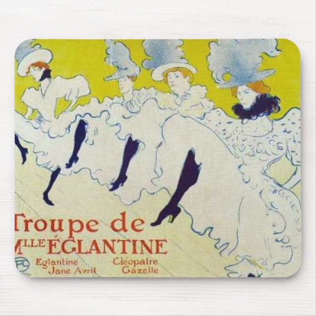 Toulouse Lautrec poster Mouse Pad (Front)