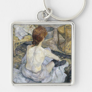 Toulouse-Lautrec - Rousse / La Toilette Keychain