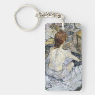 Toulouse-Lautrec - Rousse / La Toilette Keychain