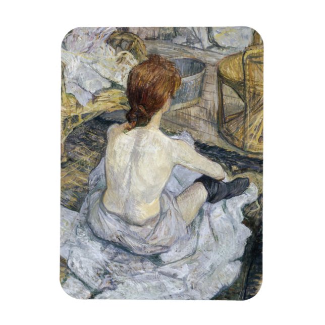 Toulouse-Lautrec - Rousse / Toilet Magnet (Vertical)