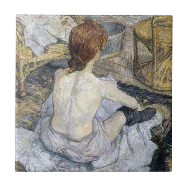 Toulouse-Lautrec - Rousse / Toilet Tile (Front)