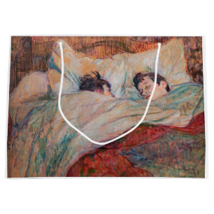 Toulouse-Lautrec - The Bed Large Gift Bag