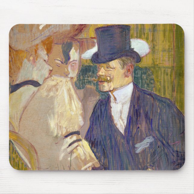 Toulouse-Lautrec - The Englishman at the Rouge Mouse Pad (Front)