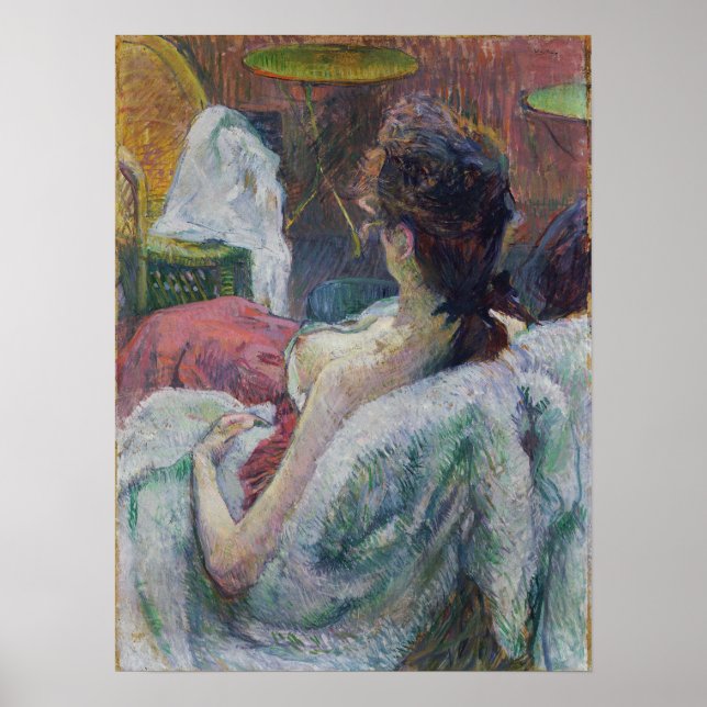 Toulouse-Lautrec - The Model Resting Poster (Front)