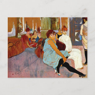 Toulouse-Lautrec - The Salon in the Rue des Moulin Postcard