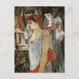 Toulouse-Lautrec - The Tattooed Woman Postcard