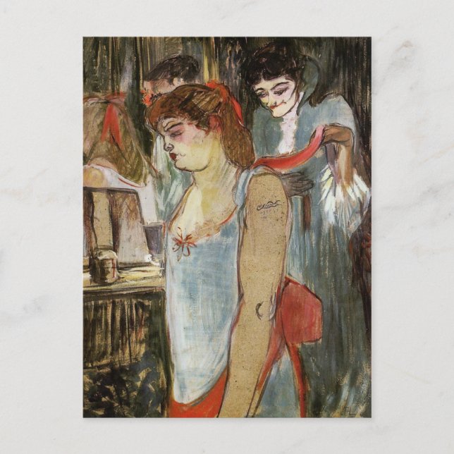 Toulouse-Lautrec - The Tattooed Woman Postcard (Front)