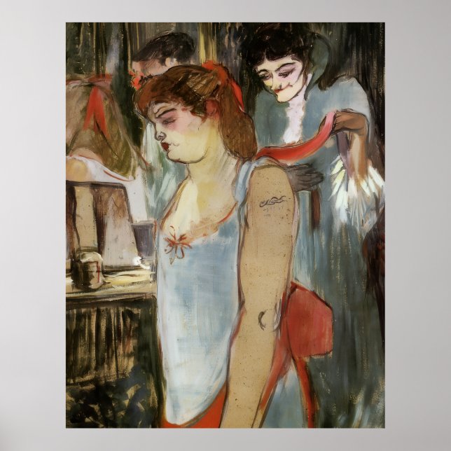 Toulouse-Lautrec - The Tattooed Woman Poster (Front)