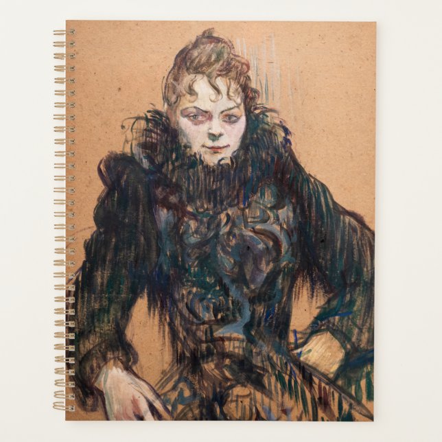 Toulouse-Lautrec - Woman with a Black Boa Planner (Front)