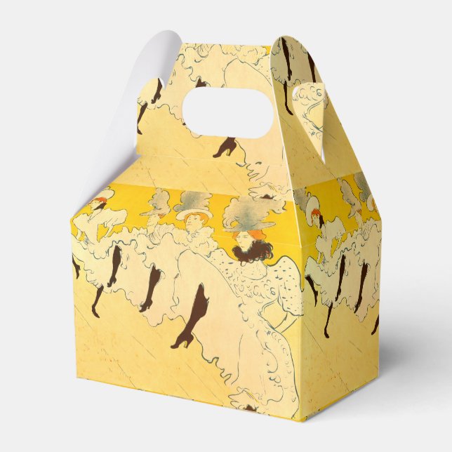Toulouse Lautrec Yellow Dancing Girl Poster Favor Box (Front Side)