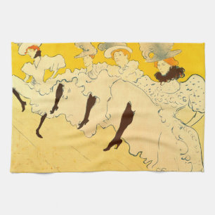 Toulouse Lautrec Yellow Dancing Girl Poster Kitchen Towel