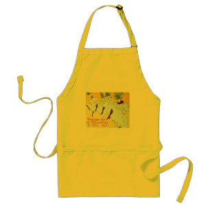 Toulouse Lautrec Yellow Dancing Girl Poster Standard Apron