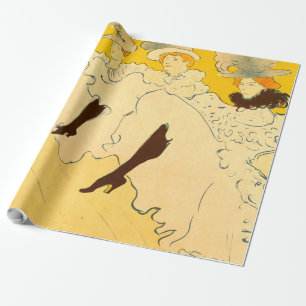 Toulouse Lautrec Yellow Dancing Girl Poster Wrapping Paper