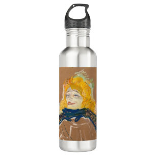 Toulouse-Lautrec - Yvette Guilbert Singing 710 Ml Water Bottle