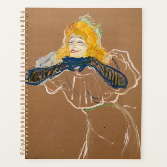Toulouse-Lautrec - Yvette Guilbert Singing Planner (Front)