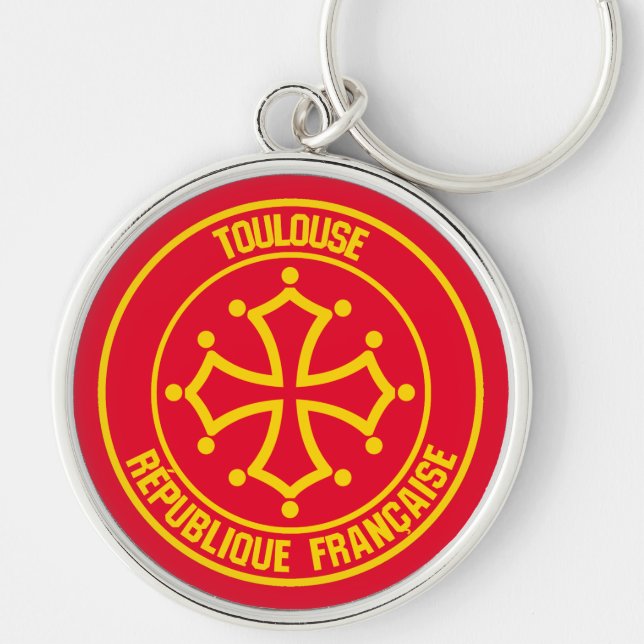 Toulouse Round Emblem Keychain (Front)