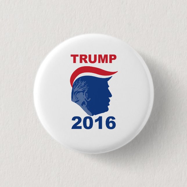 Toupee Party- Trump 2016 1 Inch Round Button (Front)