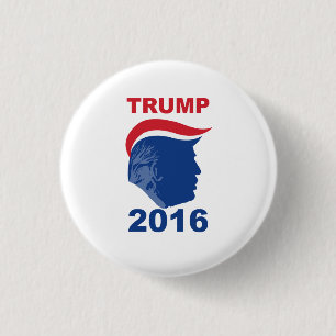 Toupee Party- Trump 2016 1 Inch Round Button