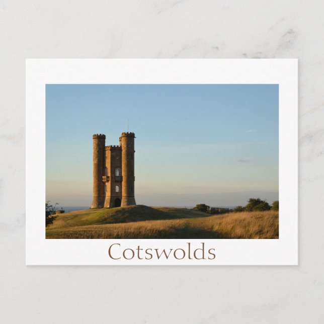 Tour Broadway dans la carte postale texte Cotswold (Devant)