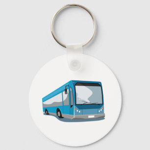 tour bus coach transport keychain