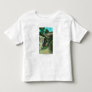 Tour Bus Under the Arch Rock on El Portal Road Toddler T-shirt