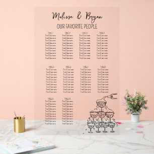 Tour Champagne Mariage 10 tables