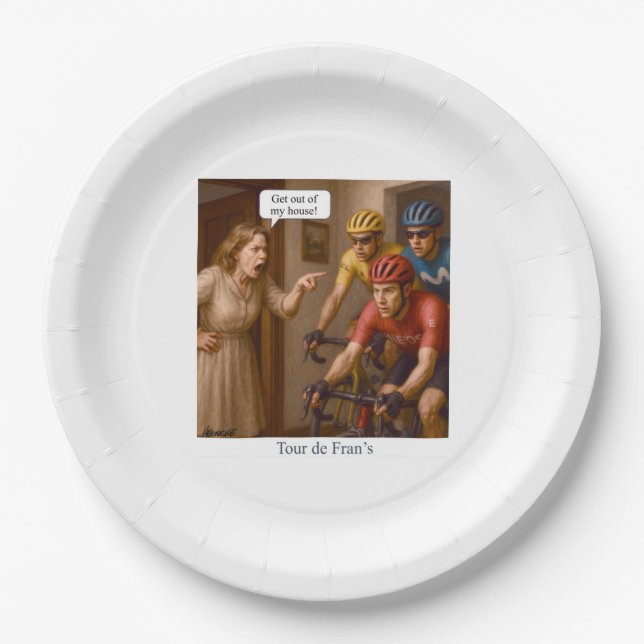 Tour de Fran’s Paper Plate (Front)