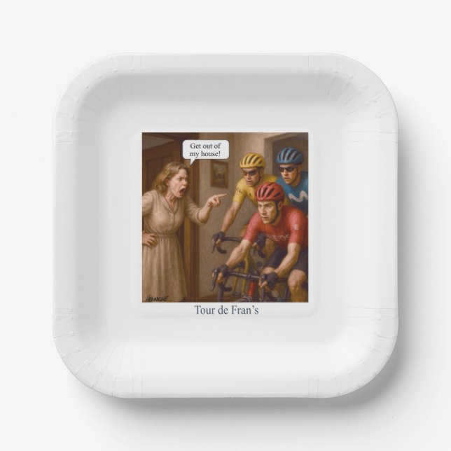 Tour de Fran’s Paper Plate (Front)
