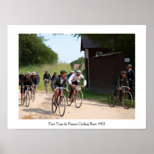 Tour de France 1903 First Race Colour Redux Poster