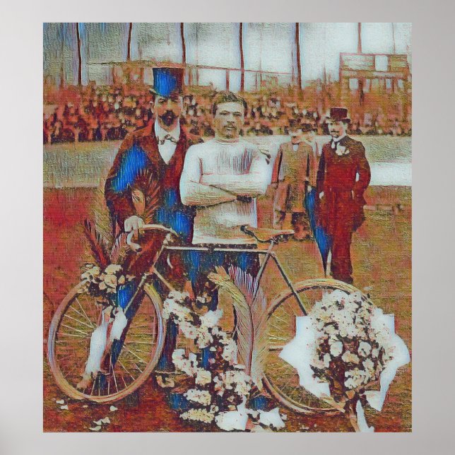 Tour De France 1903 Winner Maurice Garin Digital  Poster (Front)