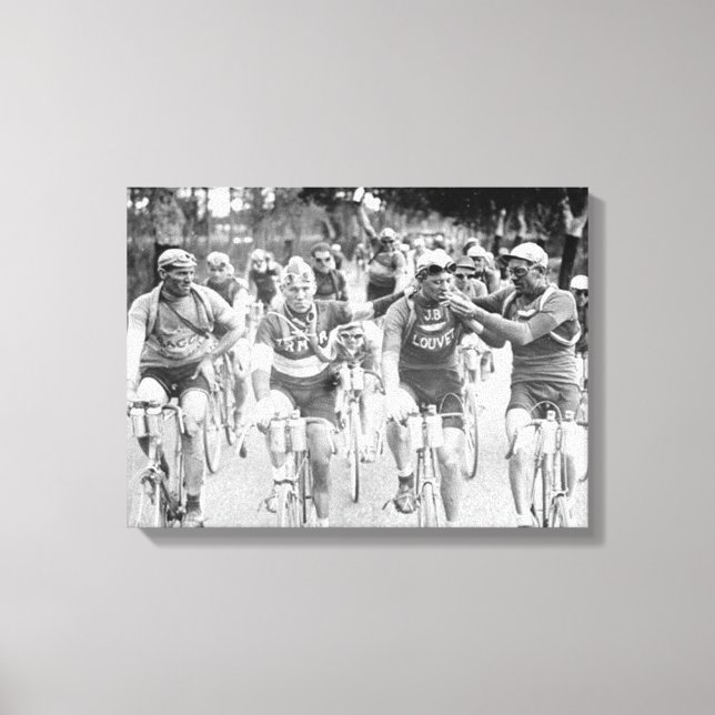 Tour De France 1920s Canvas Print (Front)