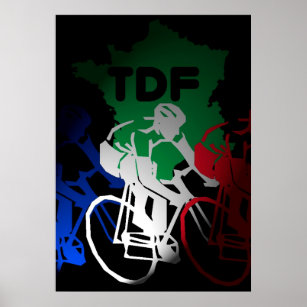 Tour de France Cycling Poster