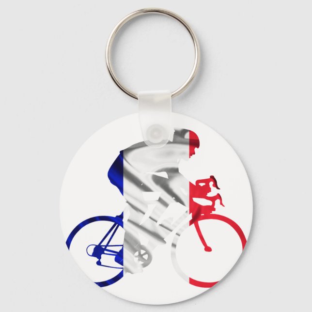 Tour de france cyclist keychain (Front)